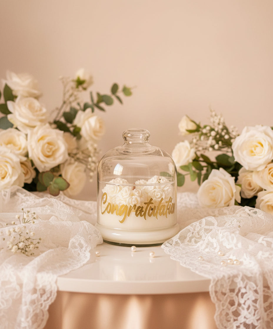 Glass dome candles