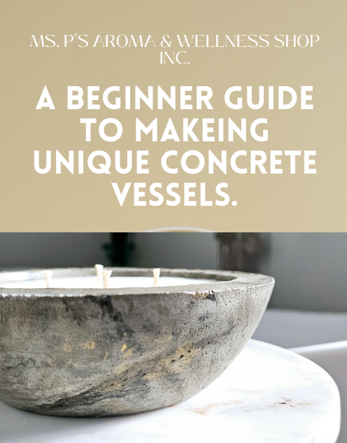 Espanol & English - Beginners' guide to making unique concrete vessels & decor items.