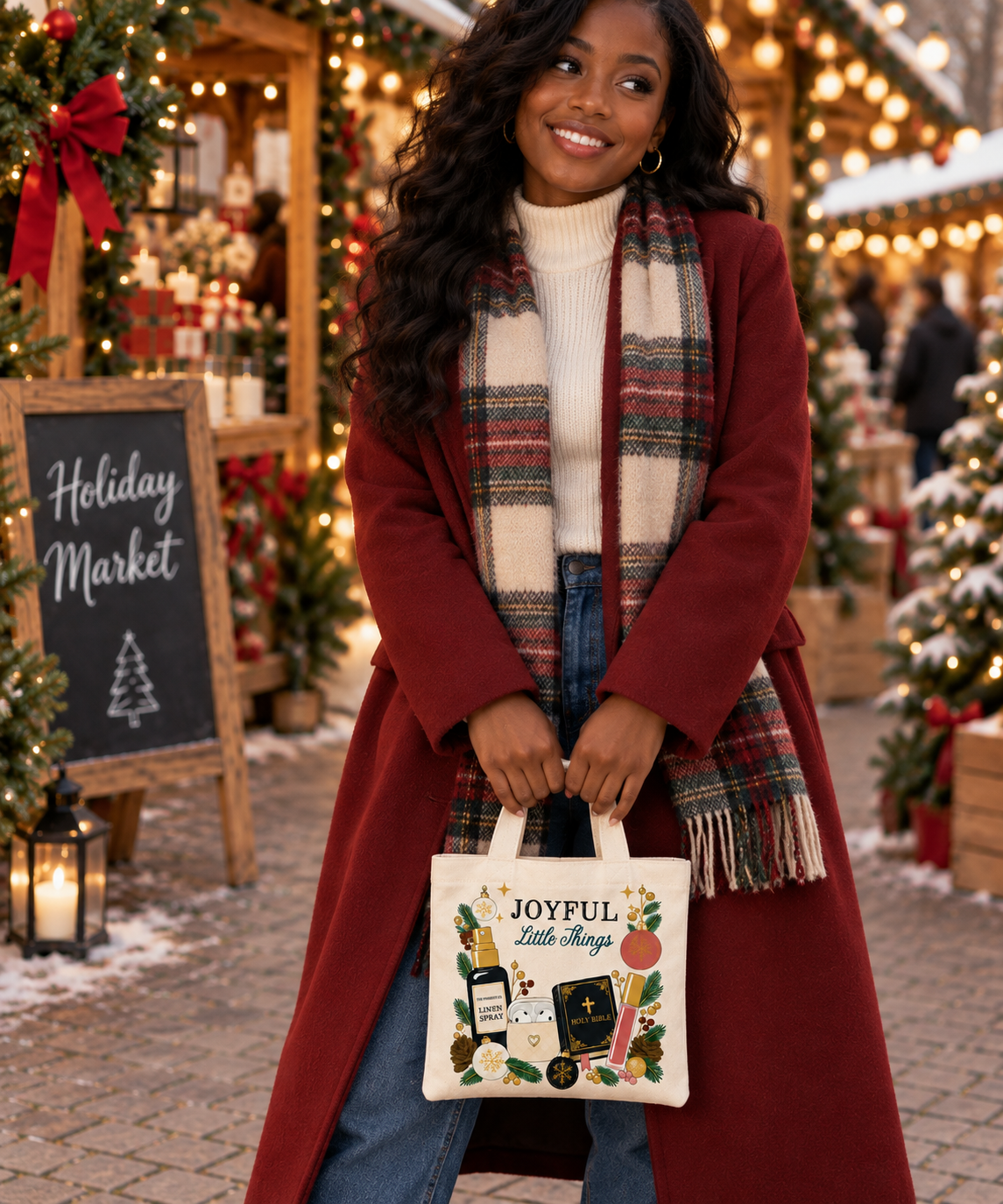 '🎄Joyful little things' Tote